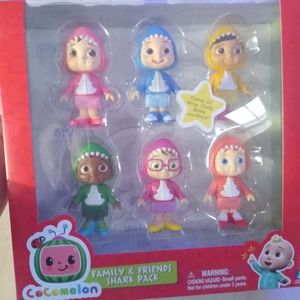 Cocomelon shark figurines